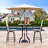 Square Glass Outdoor Bar Table