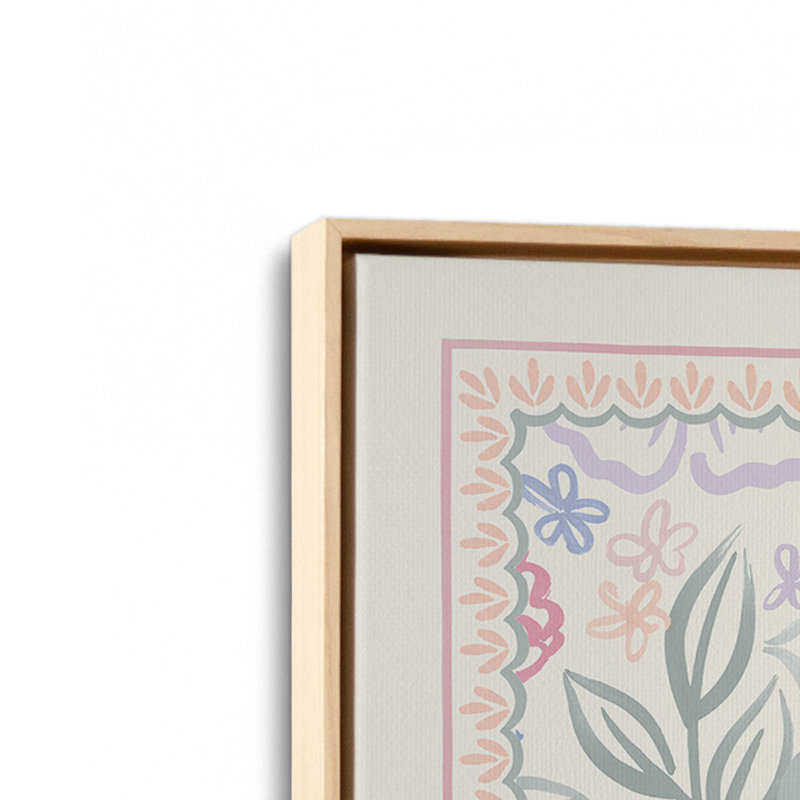 «Blooming Spring VI» par Laura Marshall, reproduction d'art sur toile, H 30 po x l 30 po, Cadre flottant, Érable