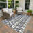 Machine Washable Indoor/Outdoor Lockway ACN2417 Geometric Rug-942329002