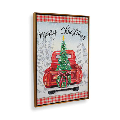 «Merry Christmas Truck» par Nicole DeCamp, reproduction d'art