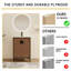  Ensemble de meuble-lavabo autoportant avec lavabo 24 po / 30 po Abelardo-1001197641
