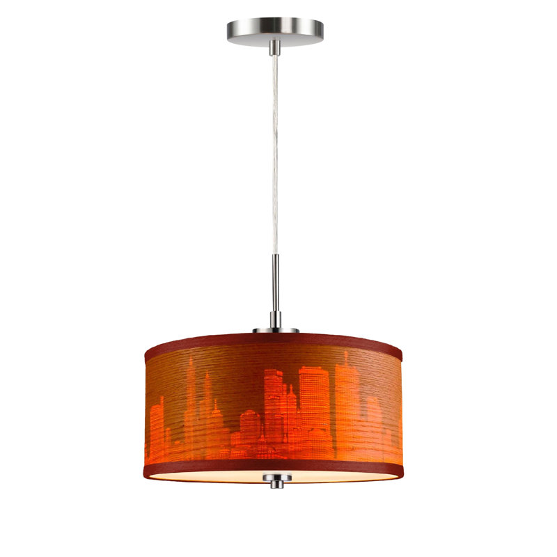 Melnik 1 - Light Single Pendant, Gray, Satin Nickel