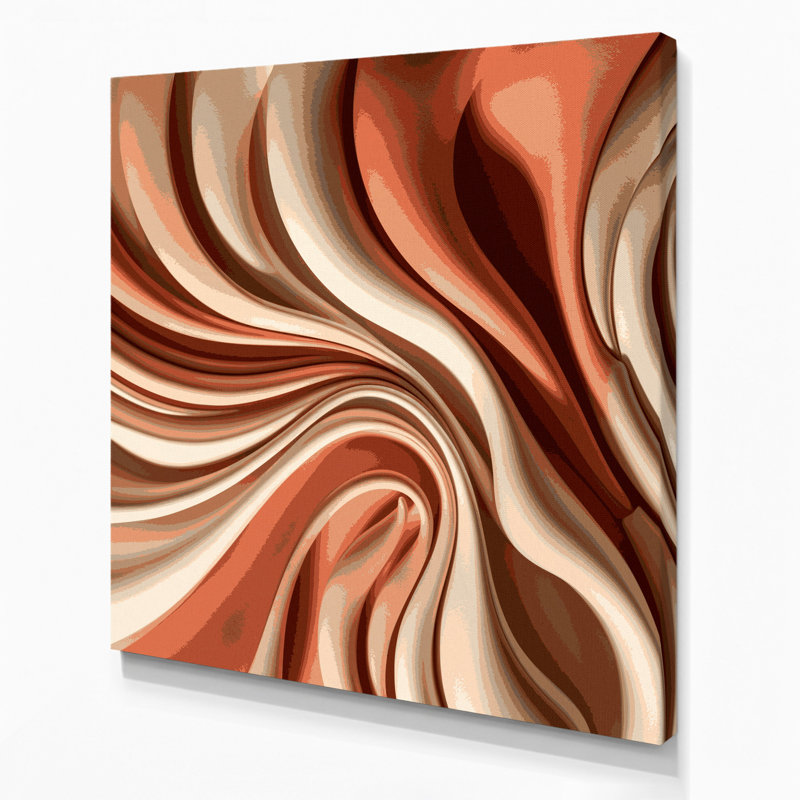 Art mural sur toile Biomorphic Abstraction 18, H 16 po x l 16 po