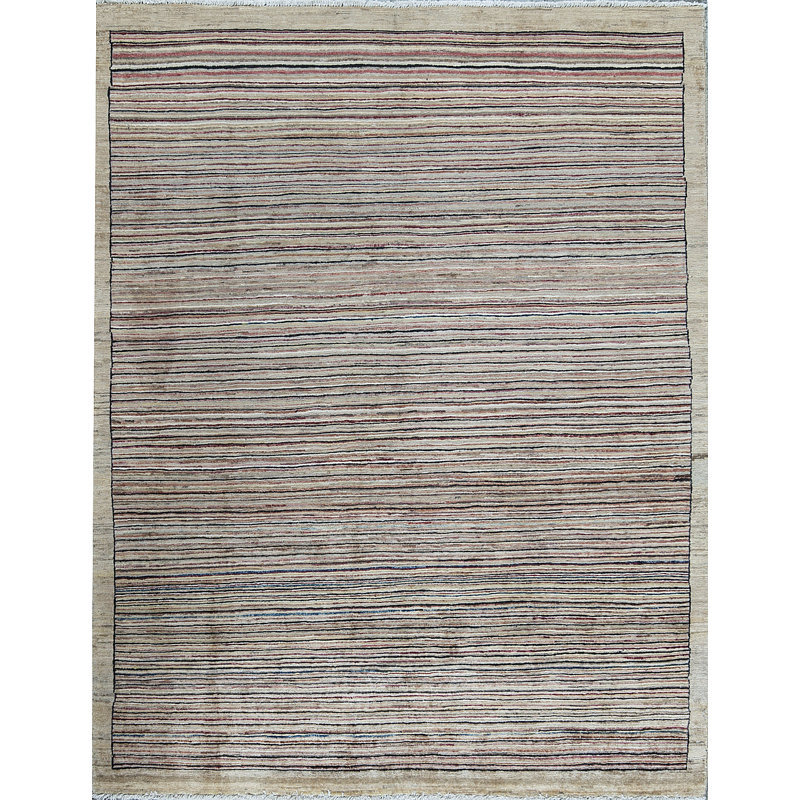 Tapis ivoire noué à la main de haute qualité