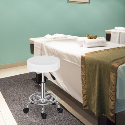 Saltsburg Adjustable Height Ergonomic Lab Stool with Wheels