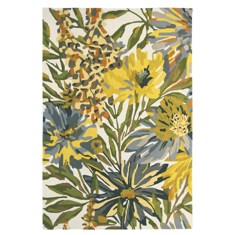 Floreale Wool Floral Area Rug, Rectangle 5'7" x 7'10"