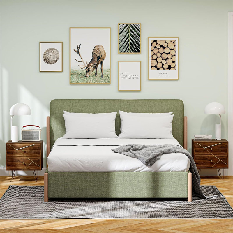 45cm W Manufactured Wood Bedside Table