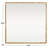 Metal Flat Wall Mirror