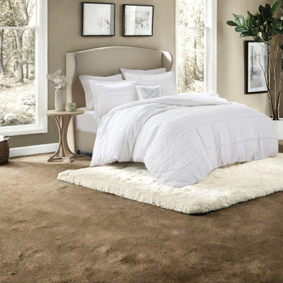 Dans 1 ensemble de literie en microfibre de coton, Shabby Chic Ruffle Home