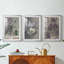 Imprimé floral rétro CCLxxi - impression encadrée sur mesure de qualité supérieure - 3 pièces-1979885134-1979885121