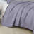 3-Piece Reversible Lavender Leaf-Quilted Microfiber Bedspread Set,Queen