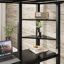 Lit mezzanine avec bureau, lit mezzanine double en métal, cadre de lit mezzanine double avec bureau et rangement compatible avec les adolescents-121071390