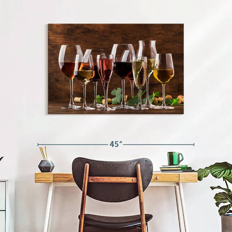 Yarlin Wine Tasting Glasses, 26" H x 39" W