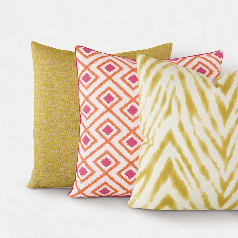 Charlie Textured Reversible Throw Pillow, 27"H x 27"W