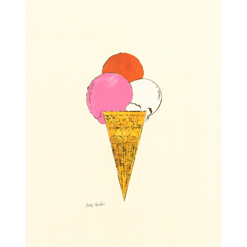Ice Cream Dessert, c. 1959 (red, pink, and white)