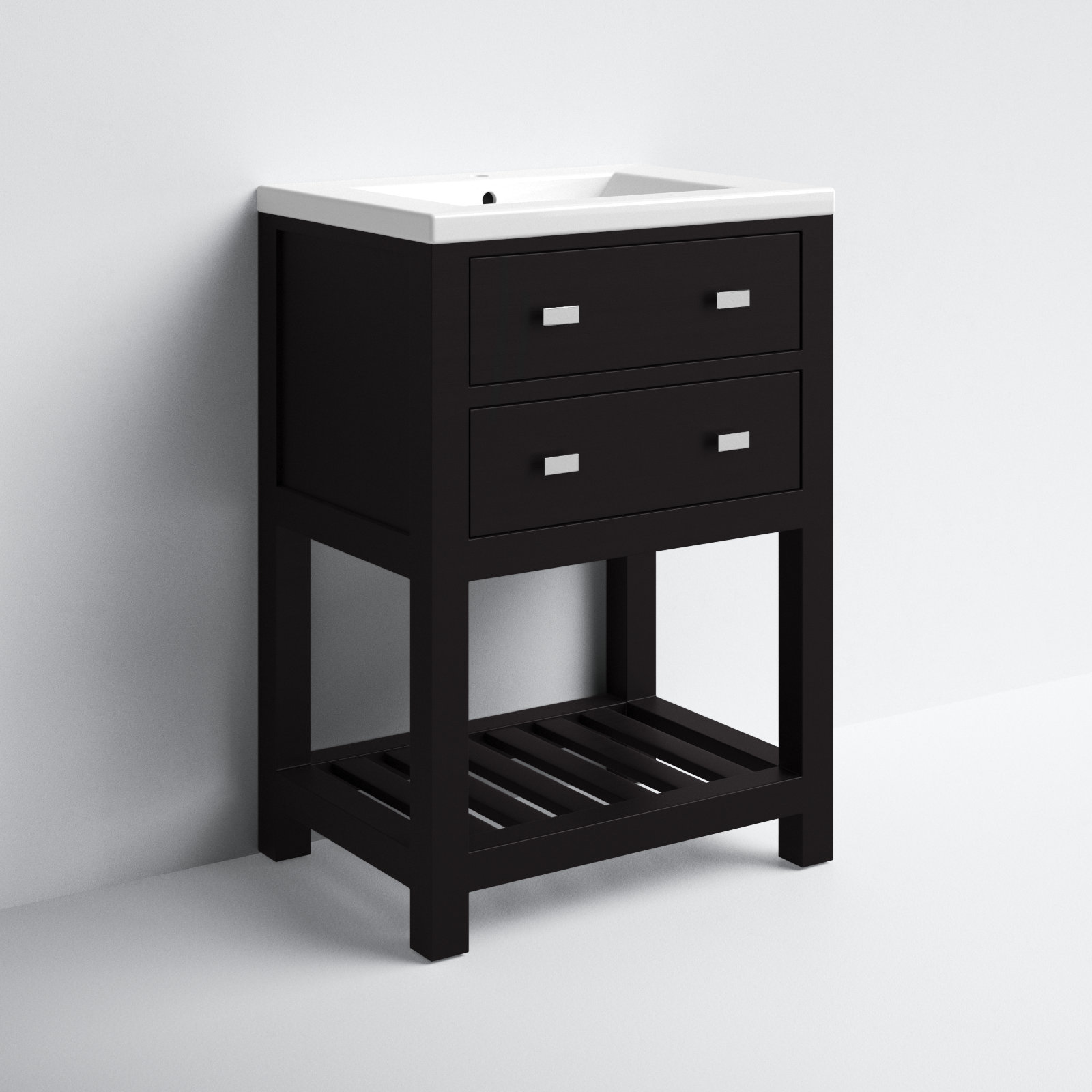 Caitlyn 24'' Single Bathroom Vanity, Black