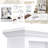 Farmhouse 4-In-1 Hall Tree With Wood Grain Bench And Storage Drawers, White-1315732261