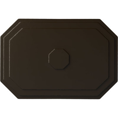 Endurathane Felix Ceiling Medallion, 25 1/4"W x 17 1/4"H x 1 3/4"P, Hand-Painted Stone Hearth Finish