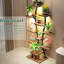 Support pour plante en métal en forme de vase avec plusieurs lumières de croissance, idéal pour le jardinage intérieur, look élégant en forme d'arbre, installation facile en forme de fleur à DEL réglable, multifonctionnel et livre