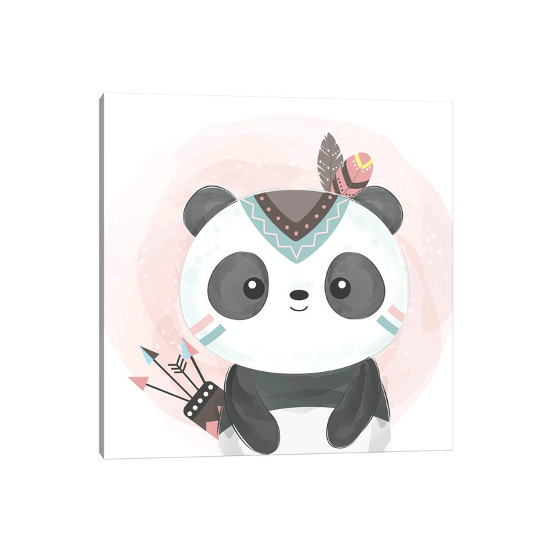 Watercolour Panda Baby by Art Mirano - Wrapped Canvas Print, 45.72 cm H x 45.72 cm W