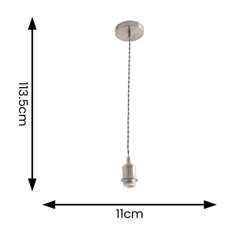 1 - Light Pendant, Chrome
