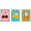 Ensemble d'art mural sur toile encadré «Lush Duo 1 Cherry Lemon and Orange» par Shatha Al Dafai