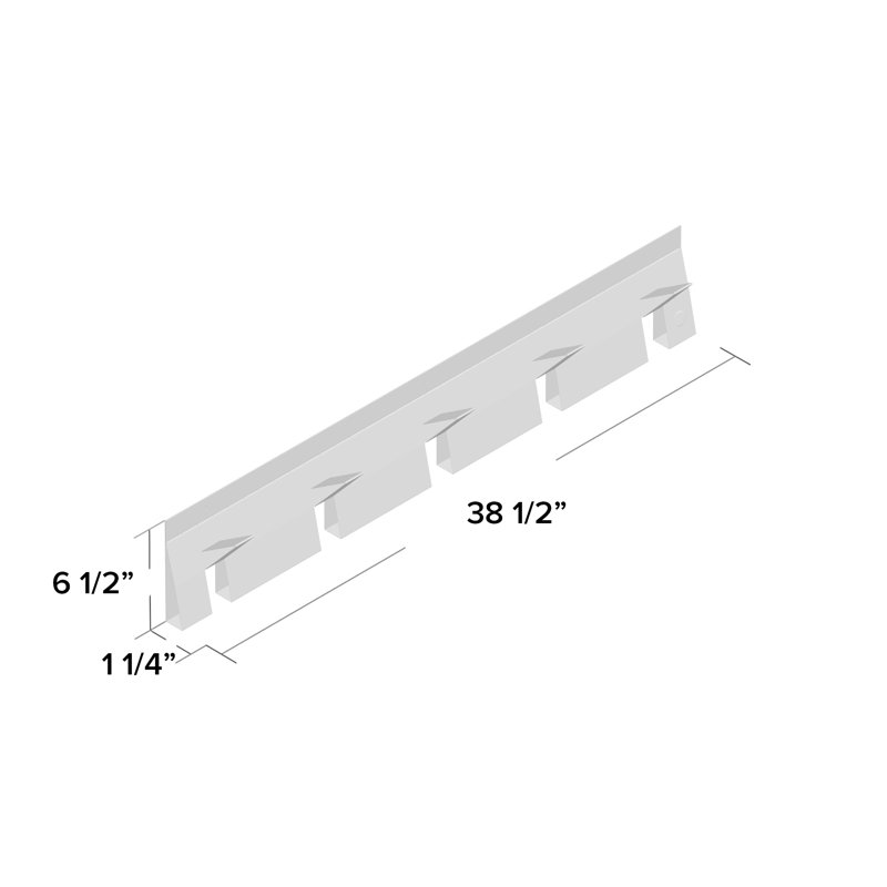 2D:3D 5 - Hook Wall Mounted Coat Rack, White