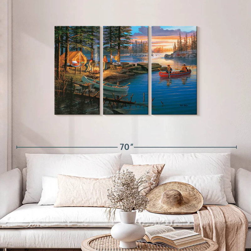 Senne Boundary Waters, 28" H x 45" W
