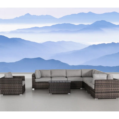 Fully Assembled 7 Seating With Cushions - Outdoor Lounge And Cozy Removable Make Your Space Inviting