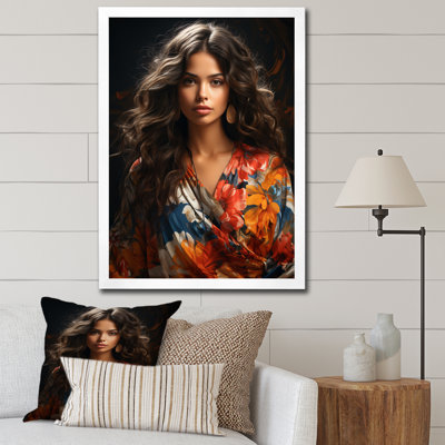 Femme boho latina III sur toile