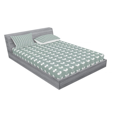 Microfiber Floral Sheet Set
