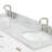 Cambridge 67'' Double Bathroom Vanity with Carrara Marble Top-90865111-132355251