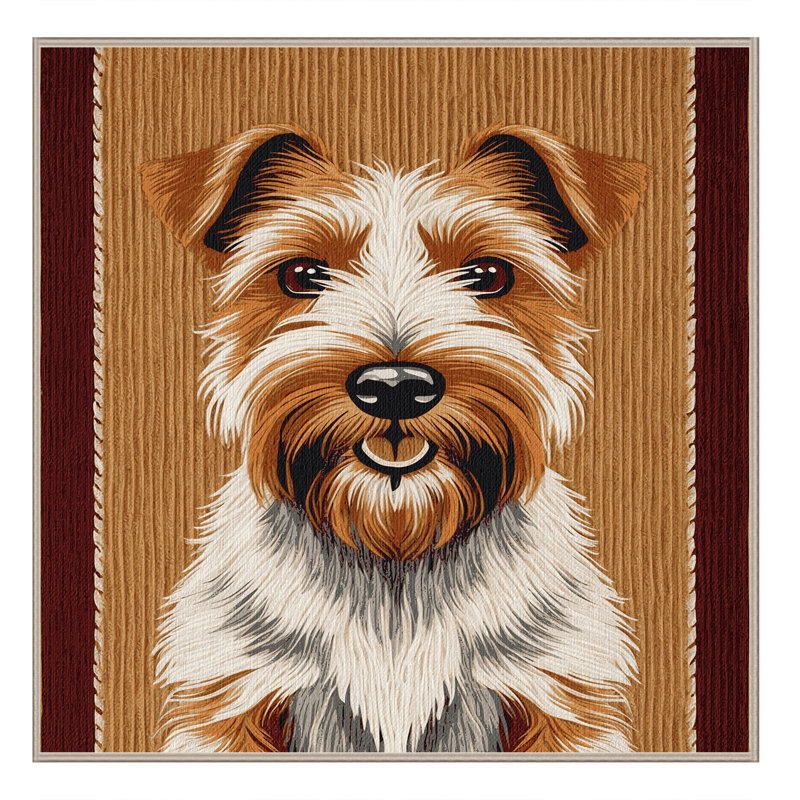 Tapis lavable Terrier irlandais, Carré 4 pi