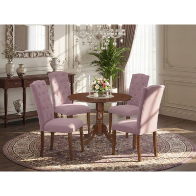 Mckeown 2 - Person Solid Wood Solid Wood Top Pedestal Dining Set