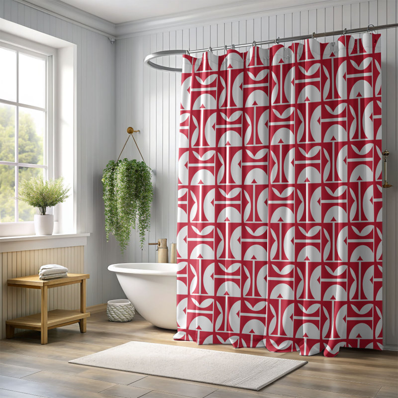 Black Ruby - Premium Shower Curtain, 74"H x 71"W