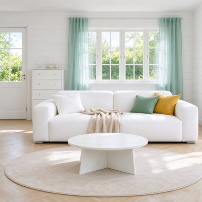 Canapé modulaire crème blanc