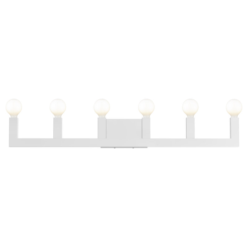 Zacari 6 - Light Dimmable Vanity Light, Polished Chrome