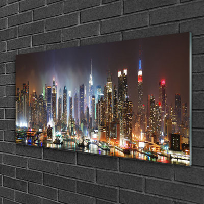 City Houses - Unframed Photograph on Glass