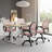 Set Of 2 Adjustable Office Chair With 360°Rotation, Height And Tilt Control,Gray-354288582