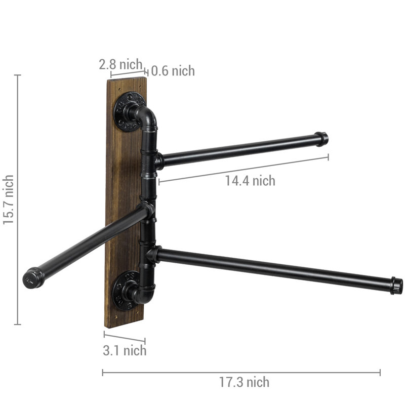 3 Wall Towel Rack