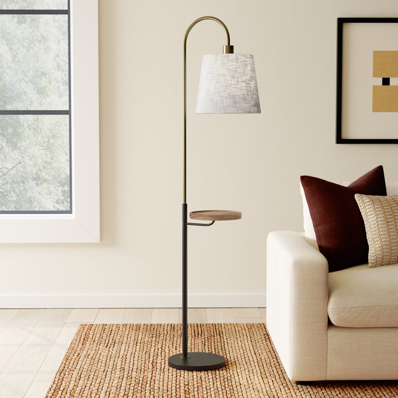 Varuna 65 " Tray Table Floor Lamp USB