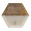 Sous-verres hexagonaux en marbre et bois de manguier