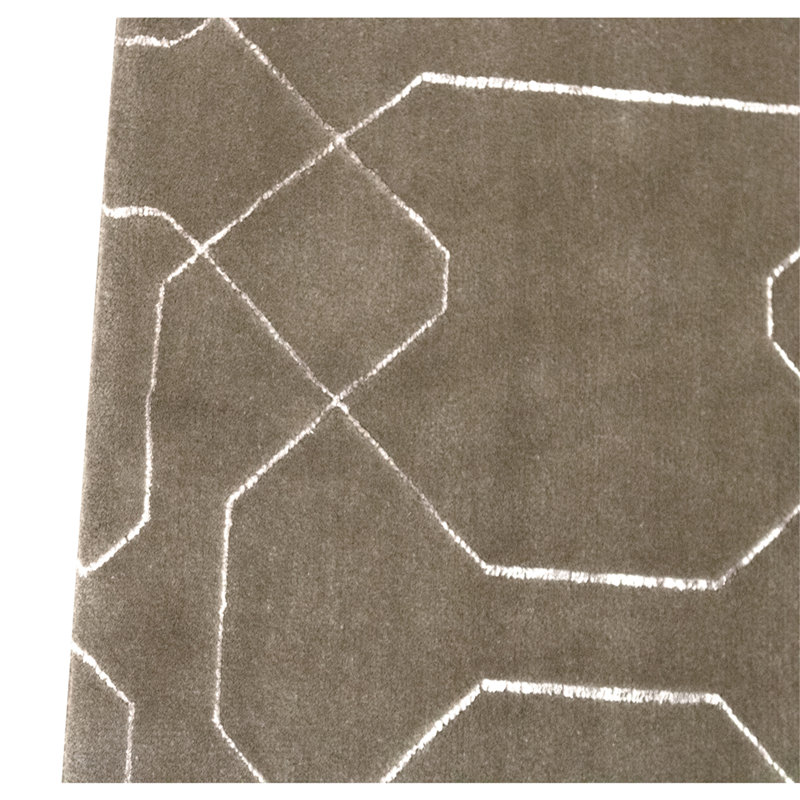 Hand Knotted Area Rug in Green