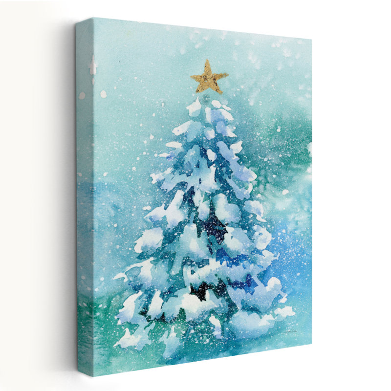Arbre de Noël boisé - arbres de Noël bleus - art vert, H 48 po x l 32 po