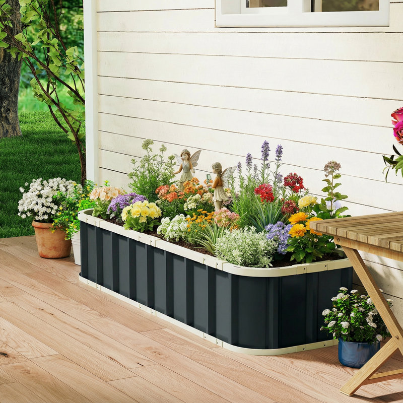 Raised Garden Bed, 31cm H x 165cm W x 52cm D