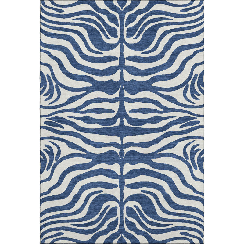 Premium Machine Washable Goulven AMF1042 Animal Print Rug, Rectangle 2'6" x 3'10"