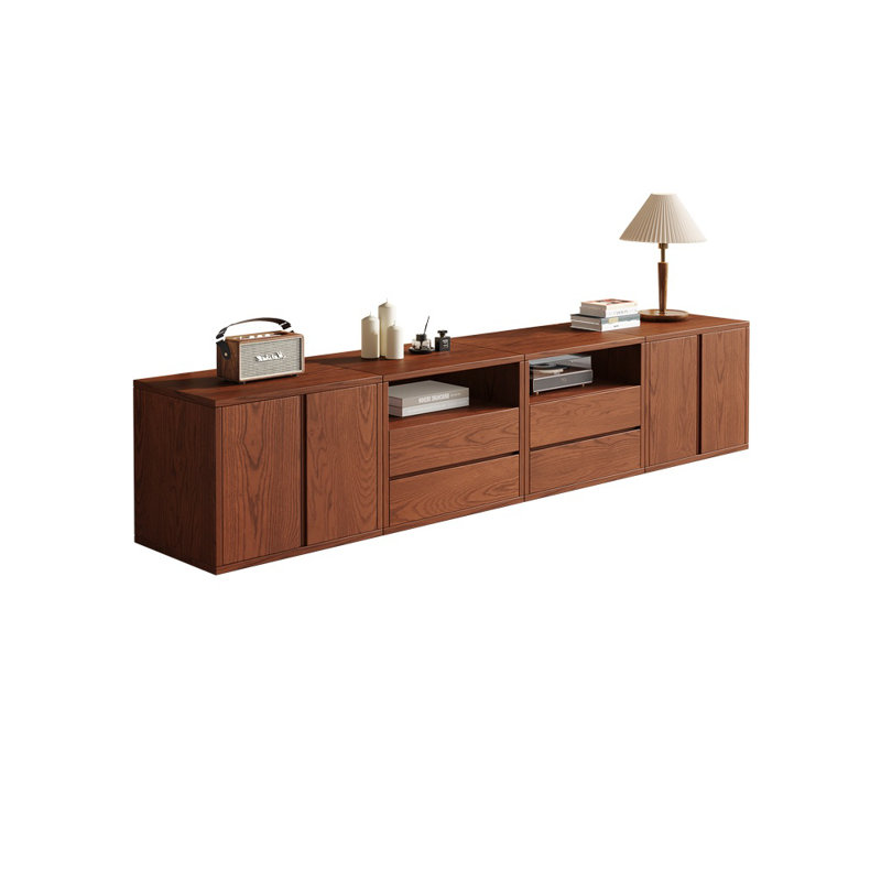 Meuble télé de style médiéval, Brun