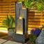 Hand Crafted Weather Resistant Floor Fountain with Light
