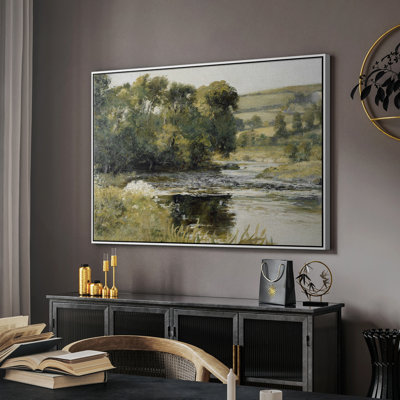 Paysage rétro - MLXV, reproduction d'art sur toile