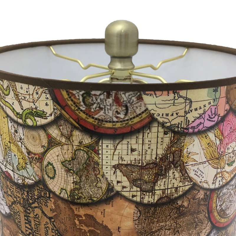 Bettencourt Crystal Buffet Lamp, Antique Brass